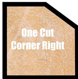 One Cut Corner Right Shaped Hot Tub Cover